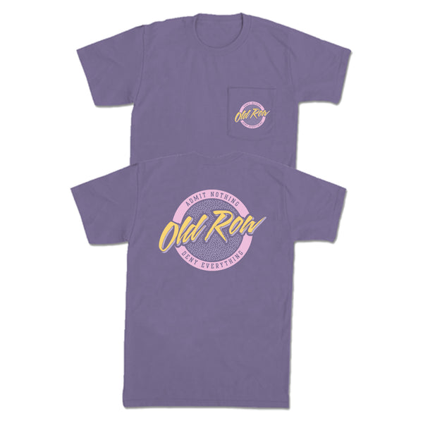 Circle Logo Short Sleeve Pocket T-Shirt in Grape