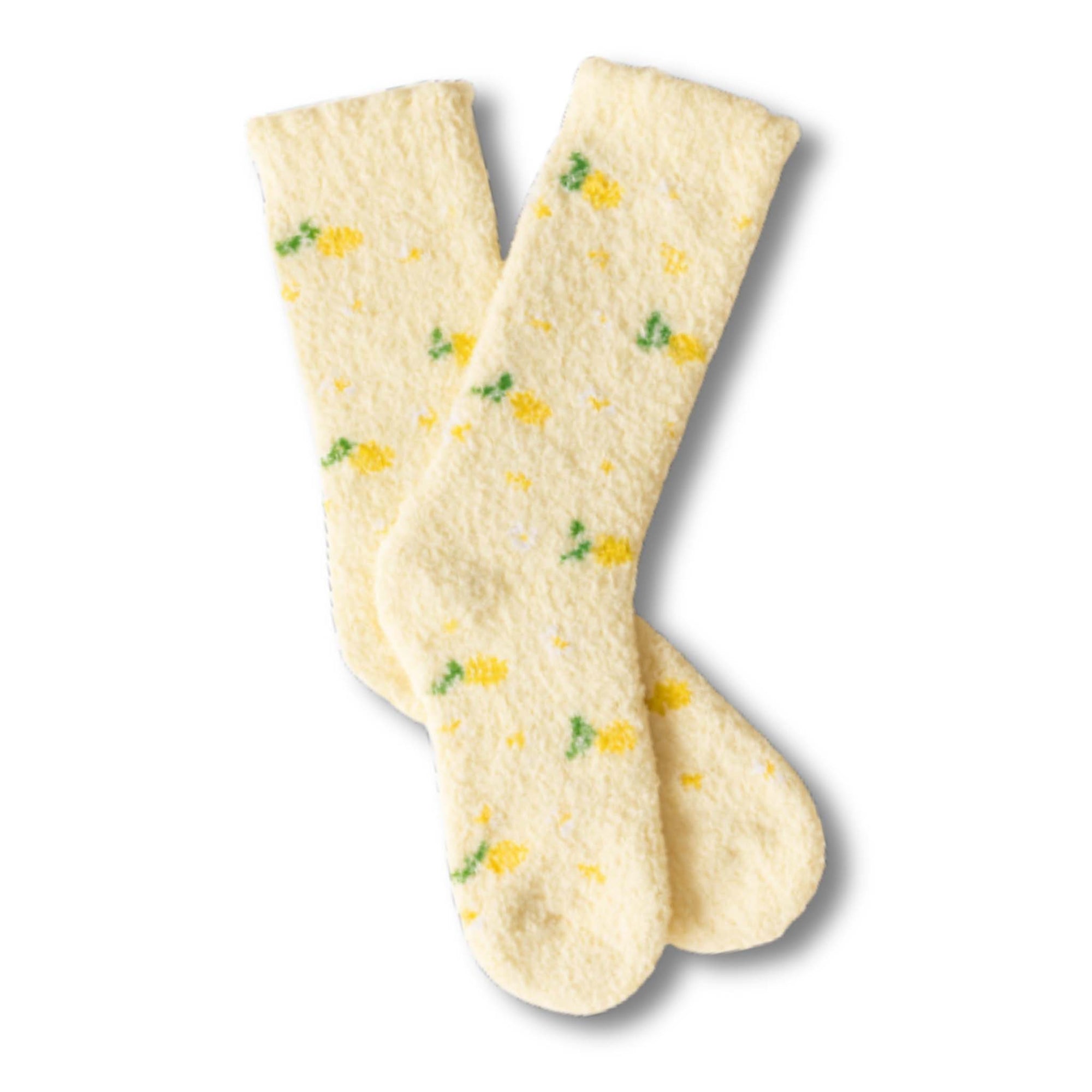 Cozy Lemon Knit Socks by worn west