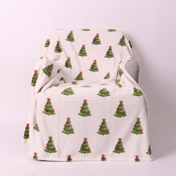 Christmas Tree Fleece Blanket