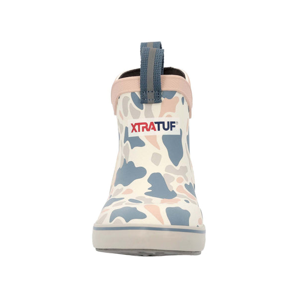 Youth Ankle Deck Boot in Ivory Duck Camo