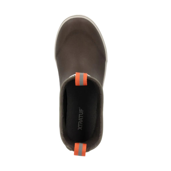 Youth Ankle Deck Boot in Dark Brown and Tree Edge