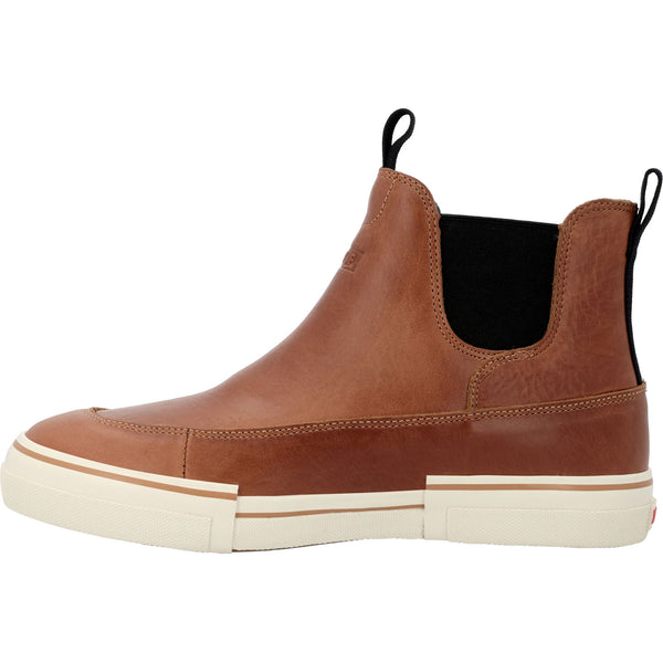 Men's Leather Chelsea Ankle Duck Boots in Cashew