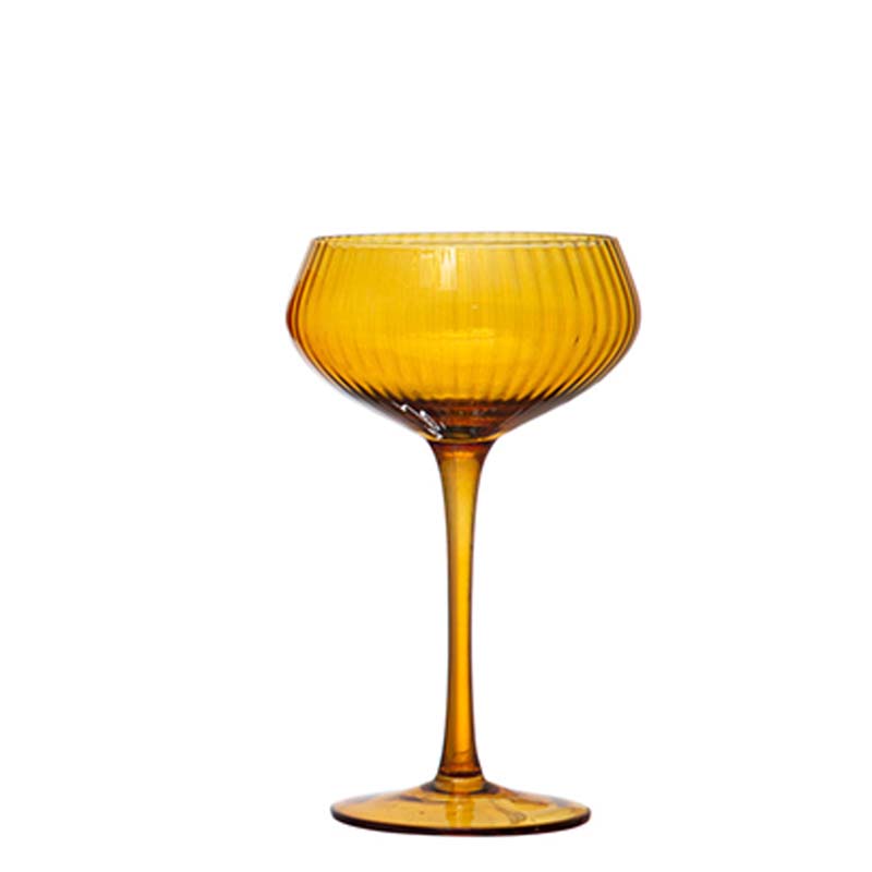yellow champagne glass
