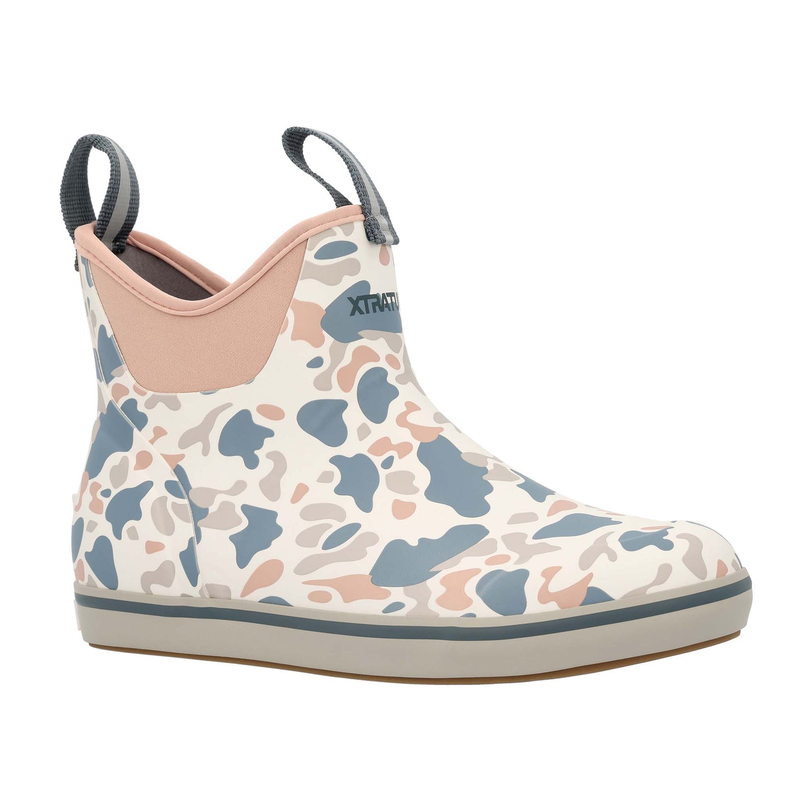 Women's 6" Ankle Deck Boot in Ivory Duck Camo