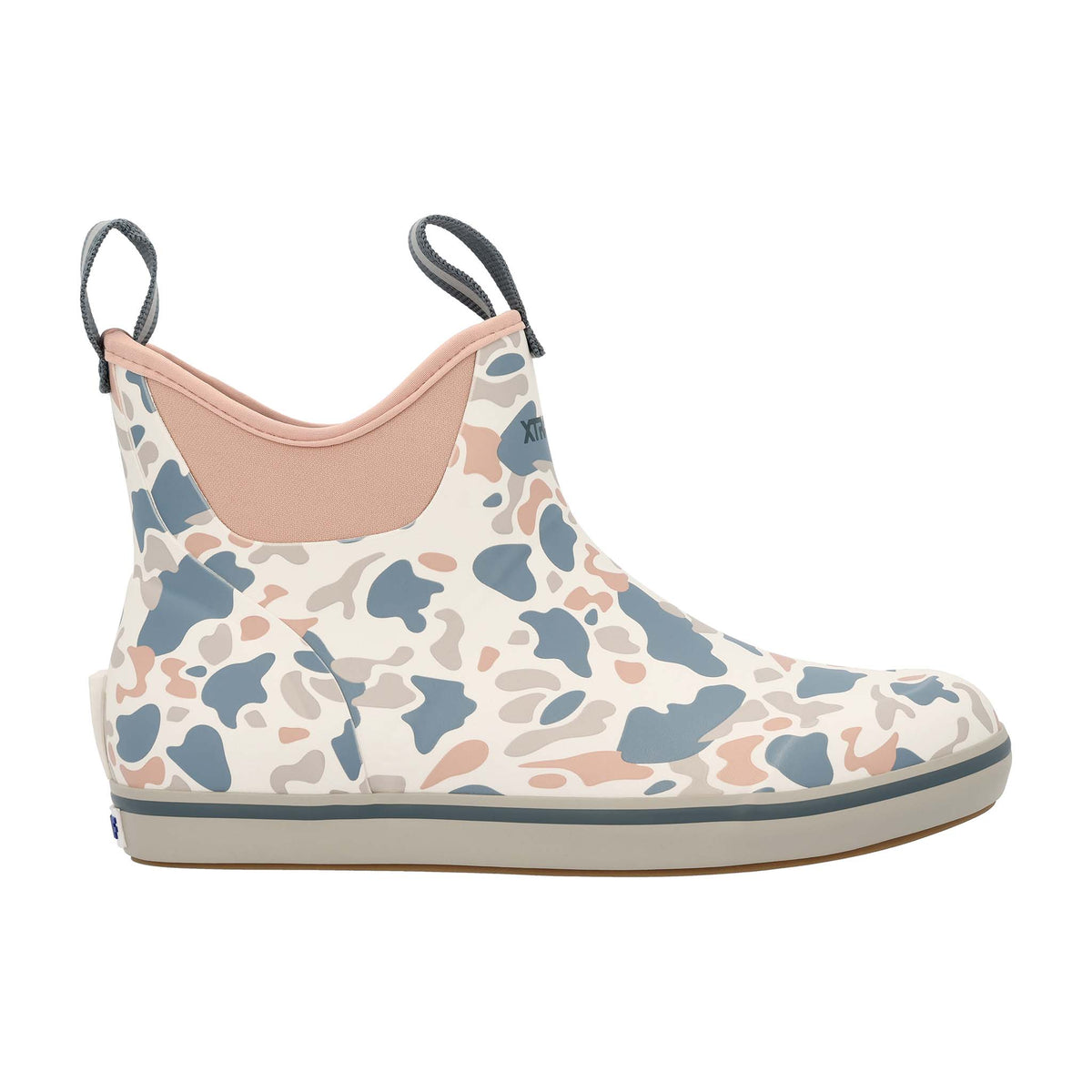 Women's 6" Ankle Deck Boot in Ivory Duck Camo