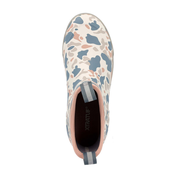 Women's 6" Ankle Deck Boot in Ivory Duck Camo