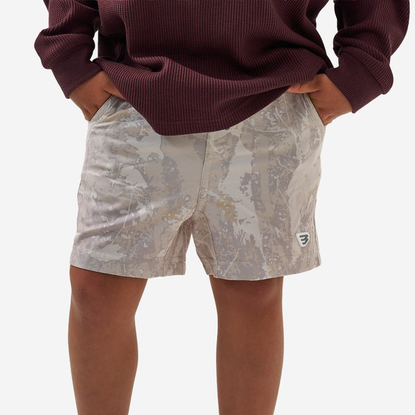 Youth Athletic Shorts in Drifter Camo