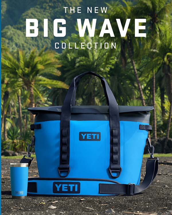 The all new YETI Big Wave Blue Collection - shop now