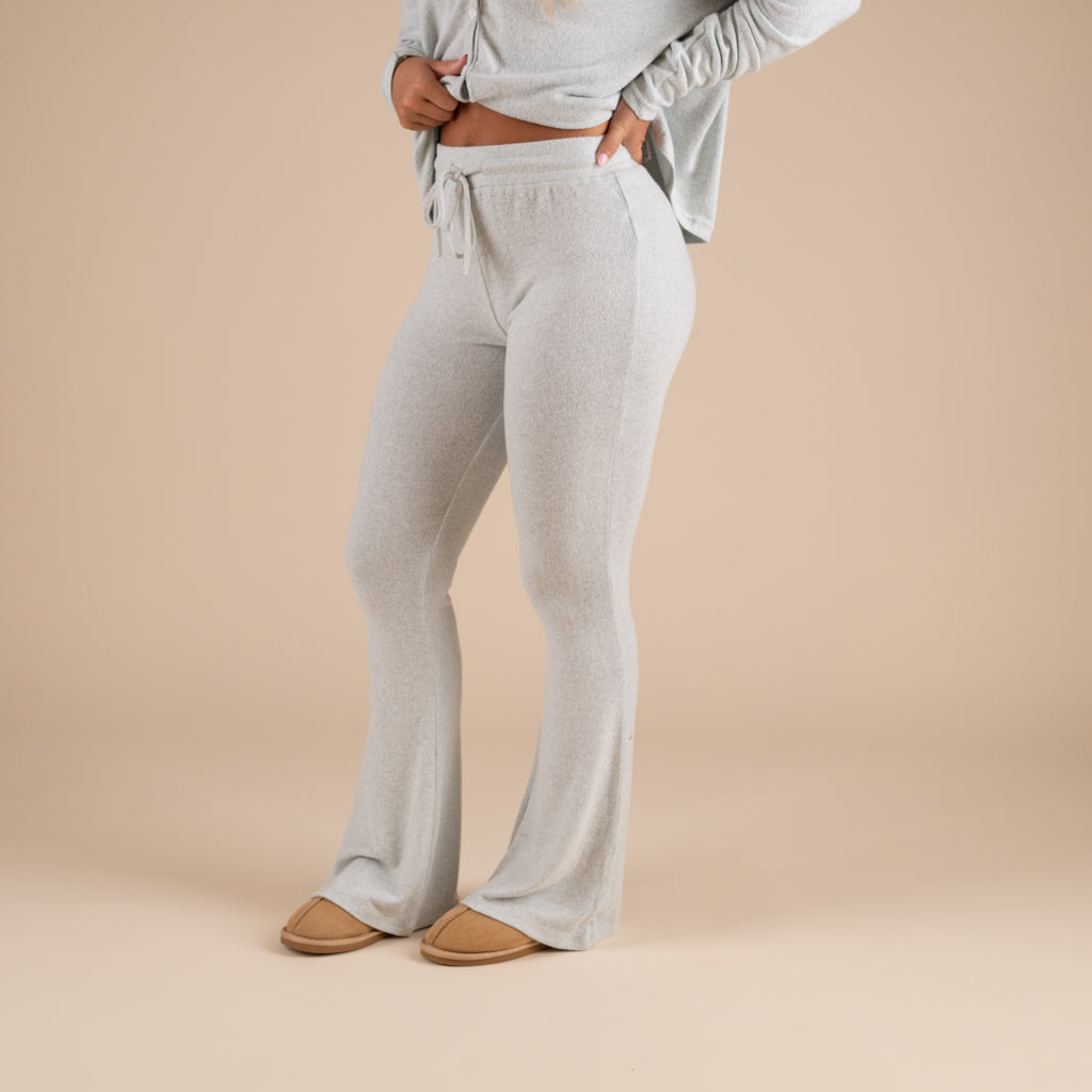 Flare Leg Hacci Lounge Pants in Mint by Kimberly C