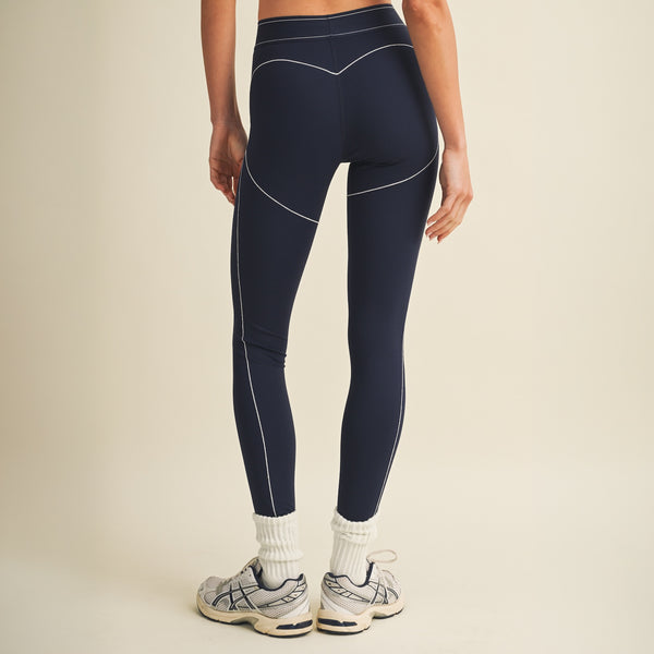 High Rise Contour Leggings in Navy