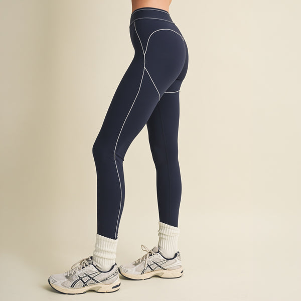High Rise Contour Leggings in Navy