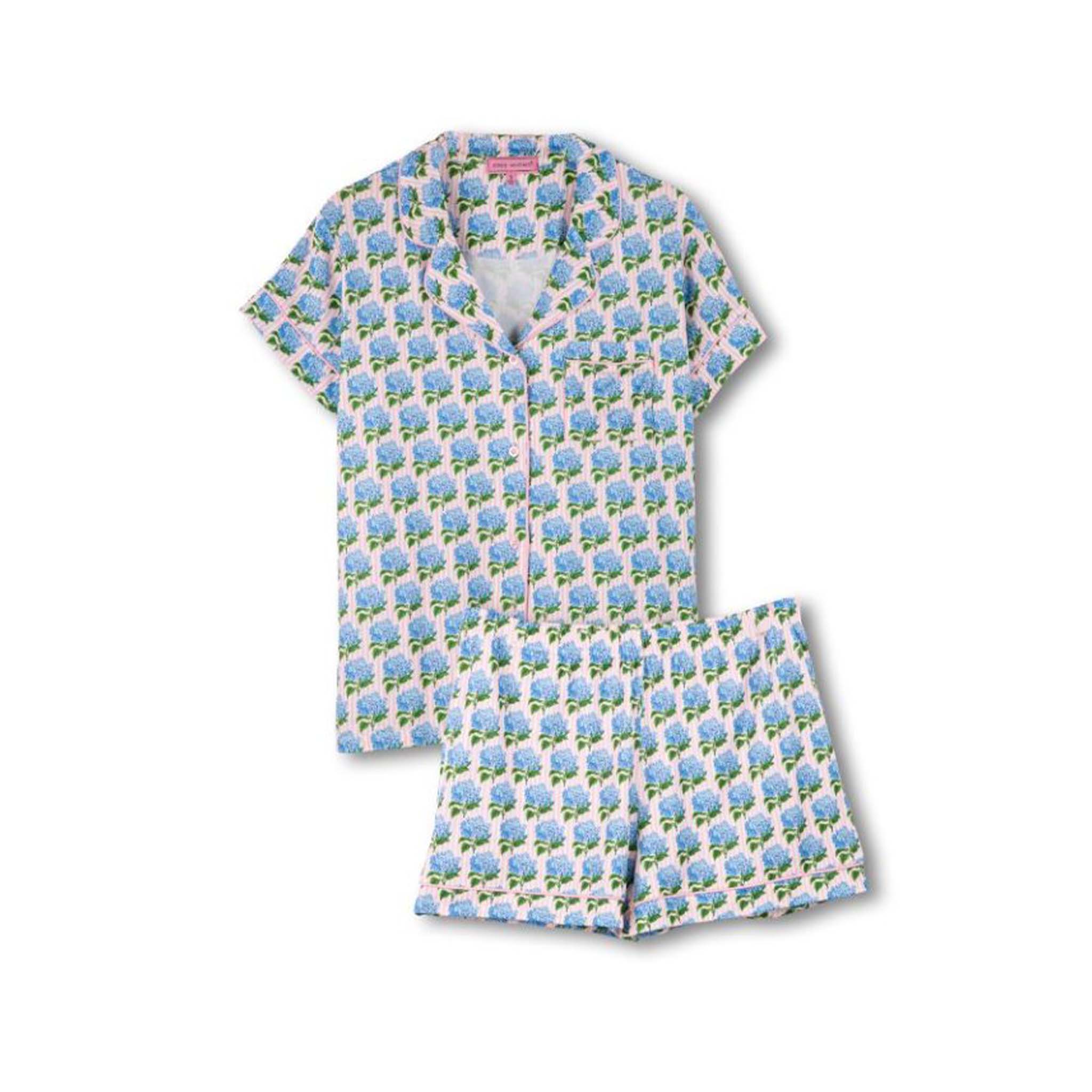 Youth Hydrangea Stripe Pajama Set