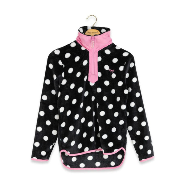Youth Polka Dot Fleece Pullover