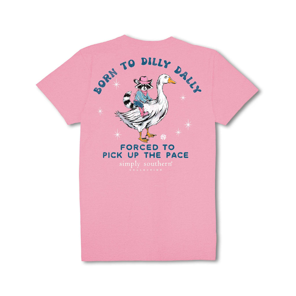Youth Dilly Dally Short Sleeve T-Shirt in fancy pink