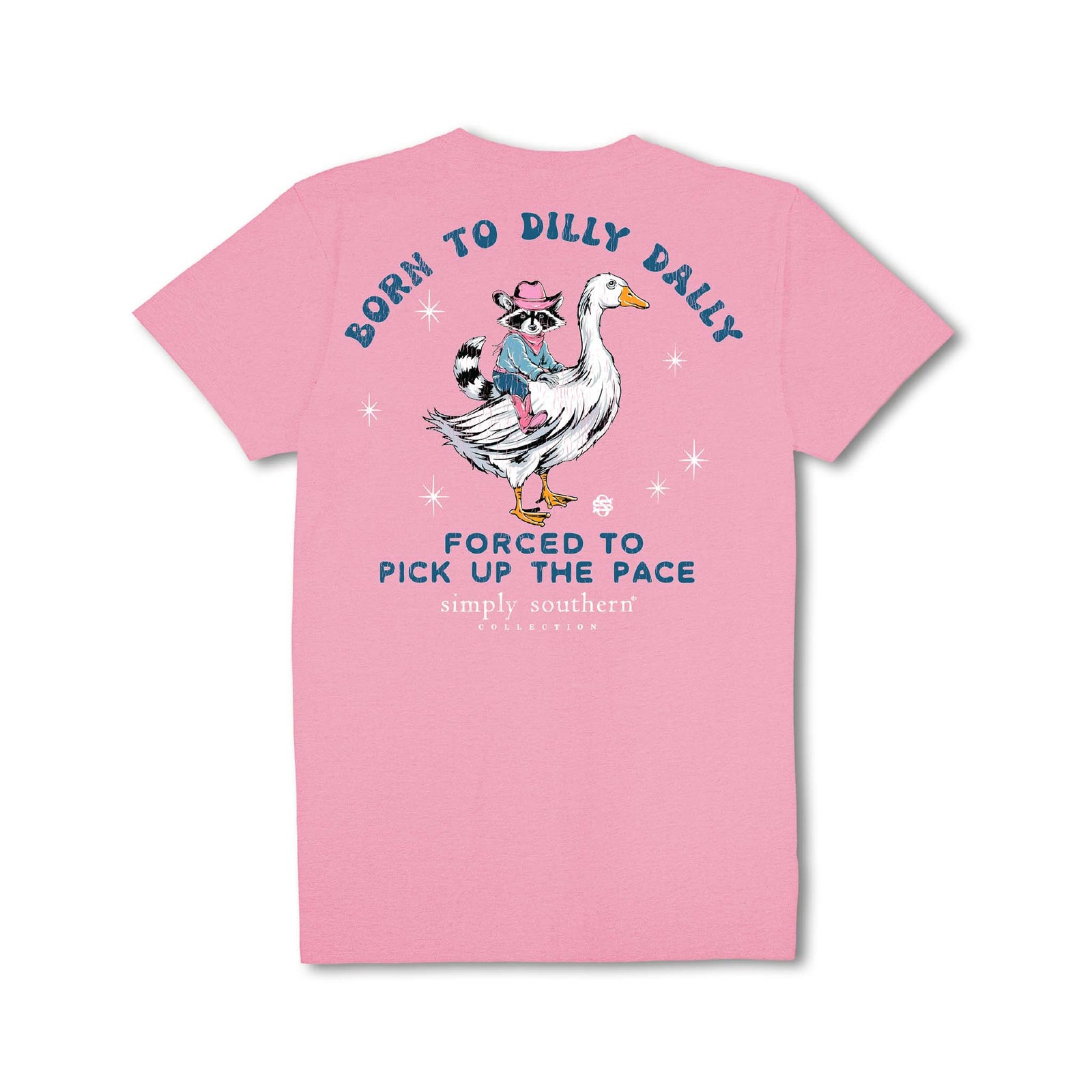 Youth Dilly Dally Short Sleeve T-Shirt in fancy pink