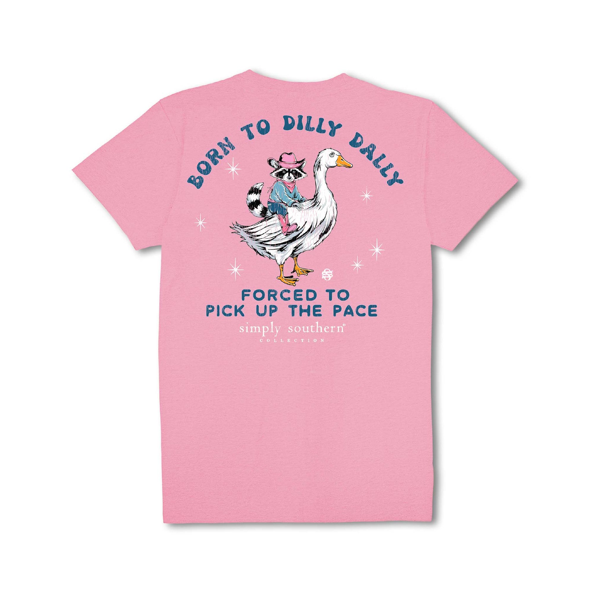 Youth Dilly Dally Short Sleeve T-Shirt in fancy pink