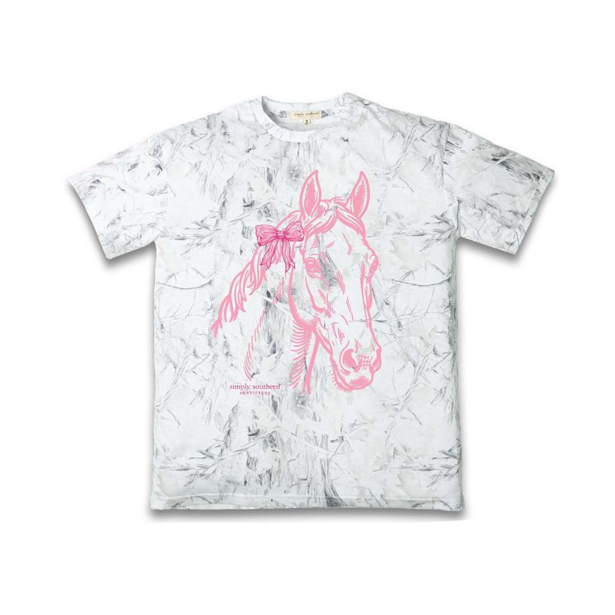Simply Southern Youth Horse Bow Short Sleeve T-Shirt | Palmetto Moon
