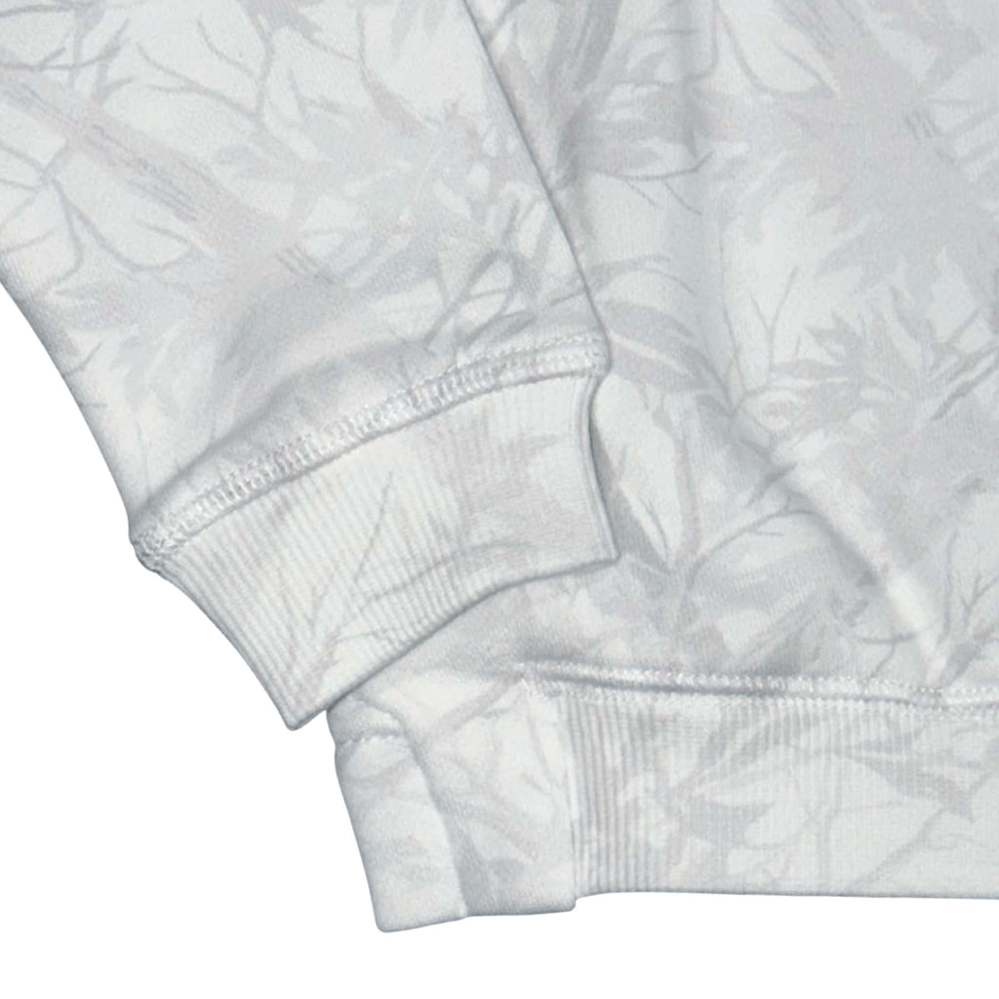 Youth White Woodland Mockneck Sweatshirt