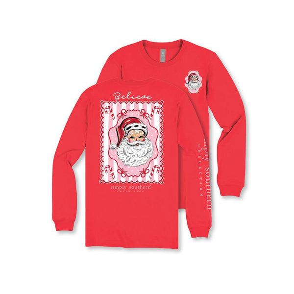 Youth Believe Santa Long Sleeve T-Shirt