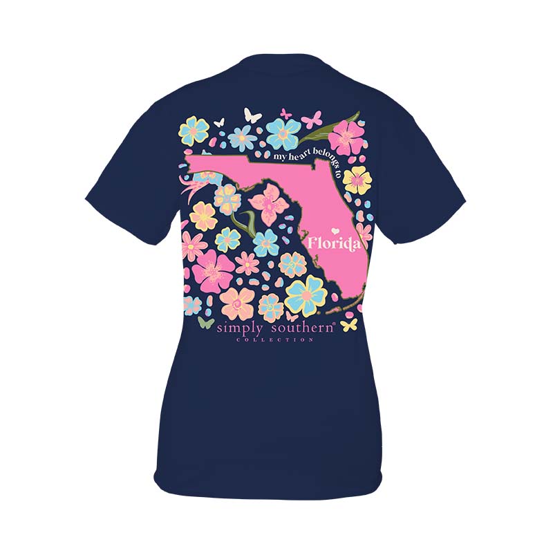 Youth Florida State Floral Sleeve T-Shirt