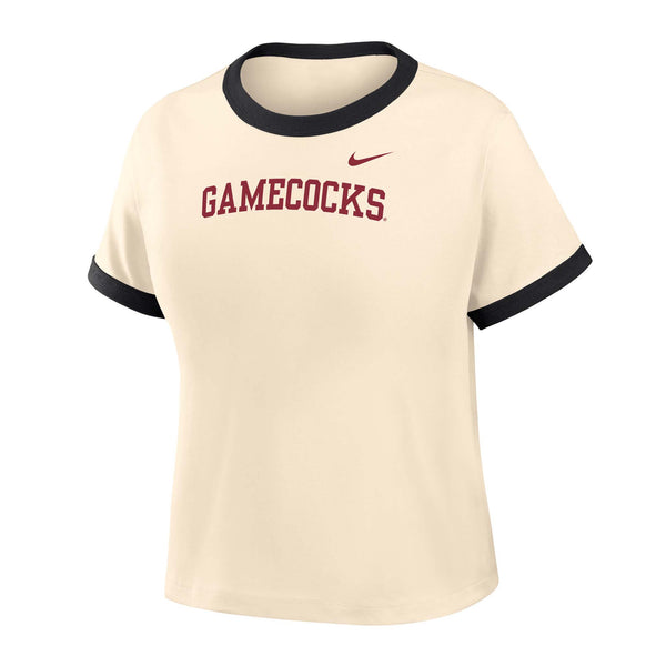 South Carolina Gamecocks Women's Modern Crop Ringer T-Shirt