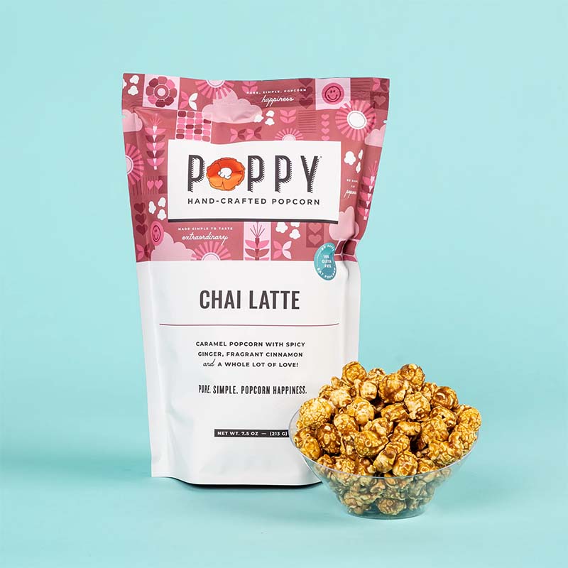 Chai Latte Hand-Crafted Popcorn Market Bag