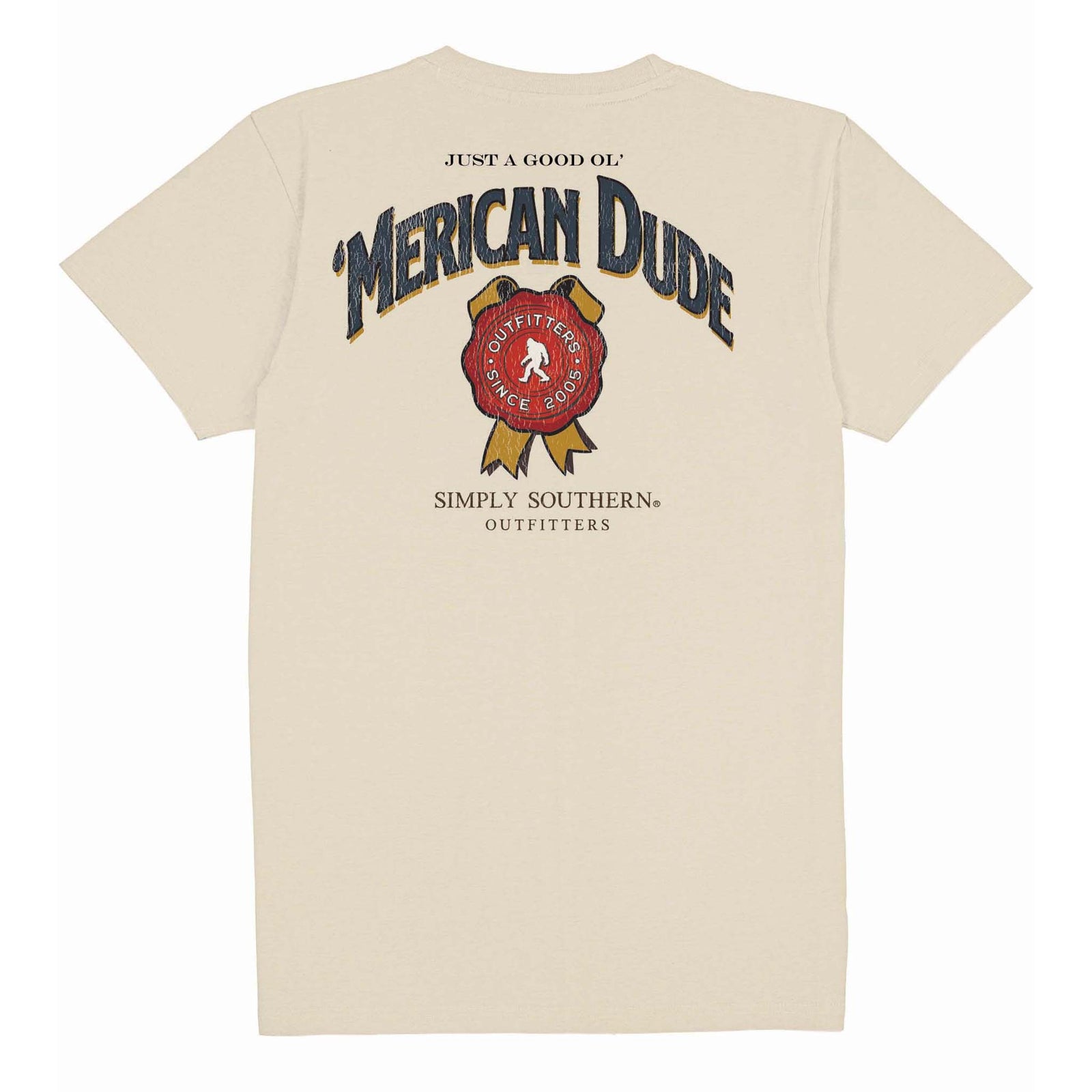 simply southern merican dude short sleeve t-shirt