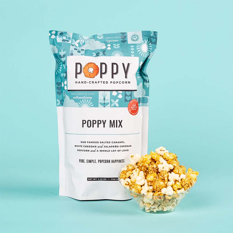 Poppy Mix Popcorn Market Bag