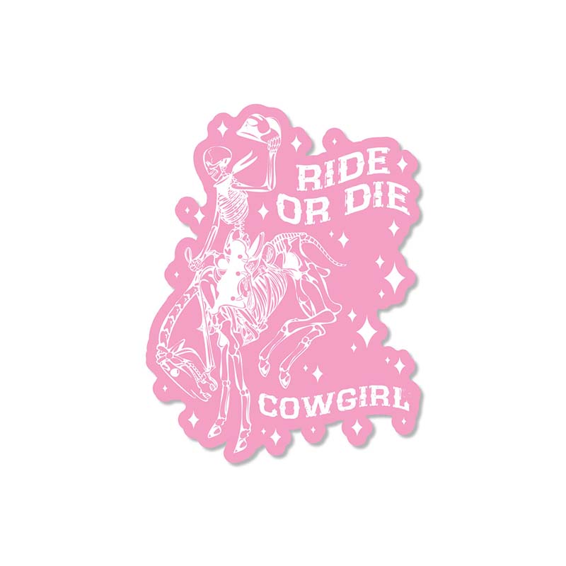 3 Inch Ride Or Die Cowgirl Decal