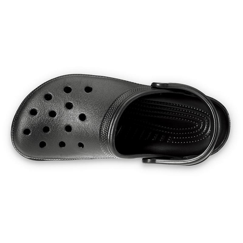 Adult Classic Clog in Black top view