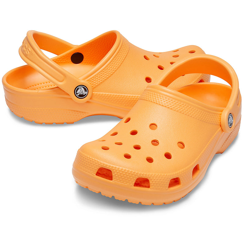 Crocs Adult Classic Clog in Cantaloupe Palmetto Moon