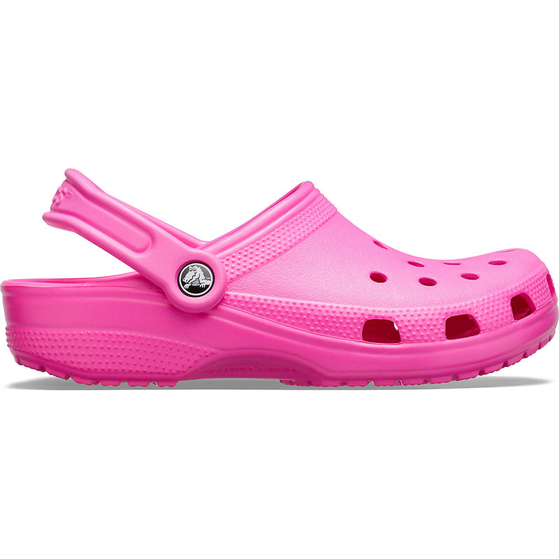Adult Classic Clog in Electric Pink side view