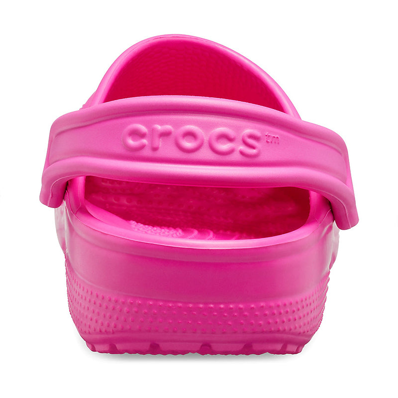Adult Classic Clog in Electric Pink back view