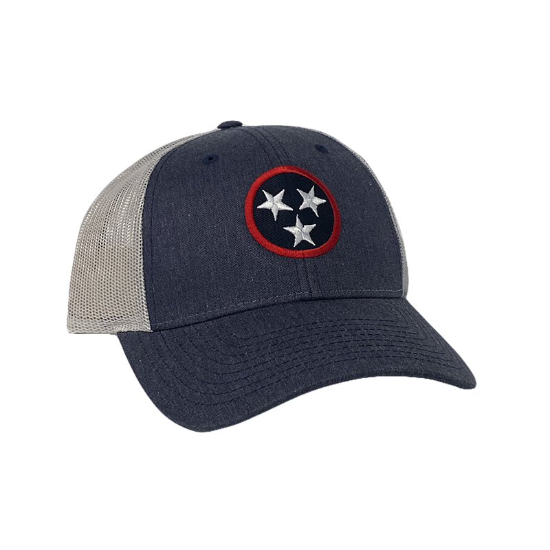 Richardson Navy Mesh Back Hat With Tennessee Tri-Star