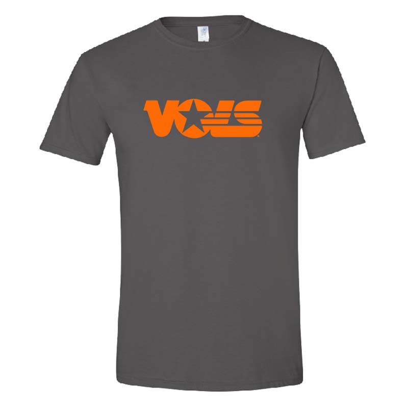 Vols Star Short Sleeve T-Shirt in Charcoal