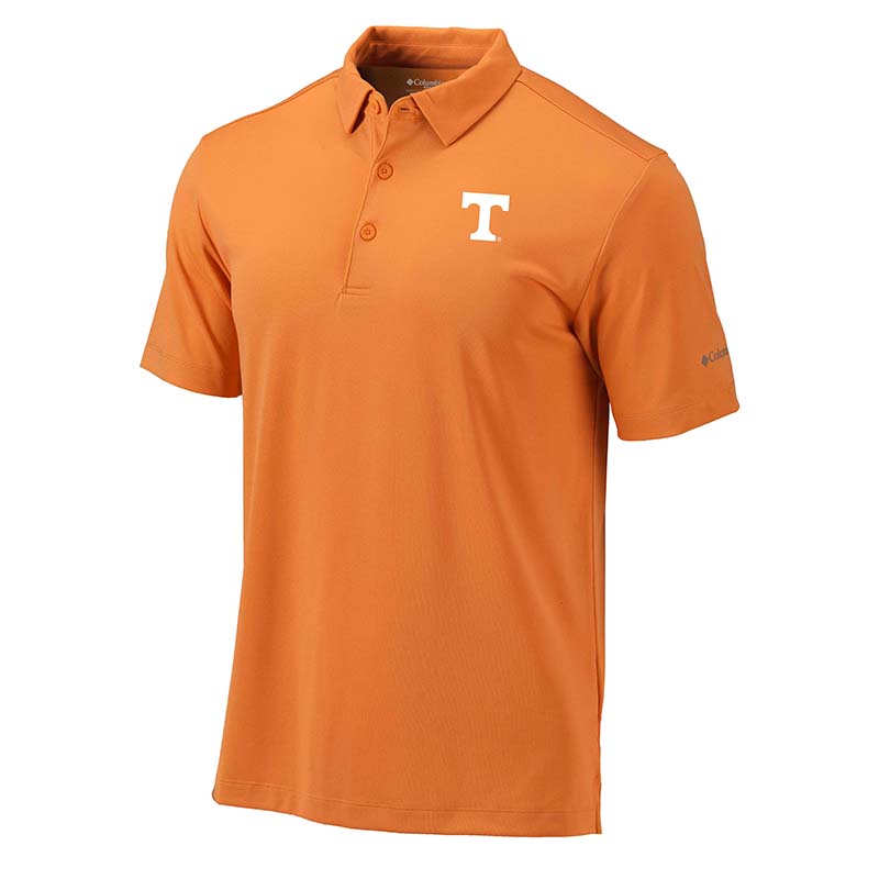 Tennessee orange block T logo performance polo.
