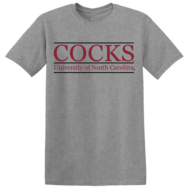 Cocks Black and Garnet Short Sleeve T-Shirt