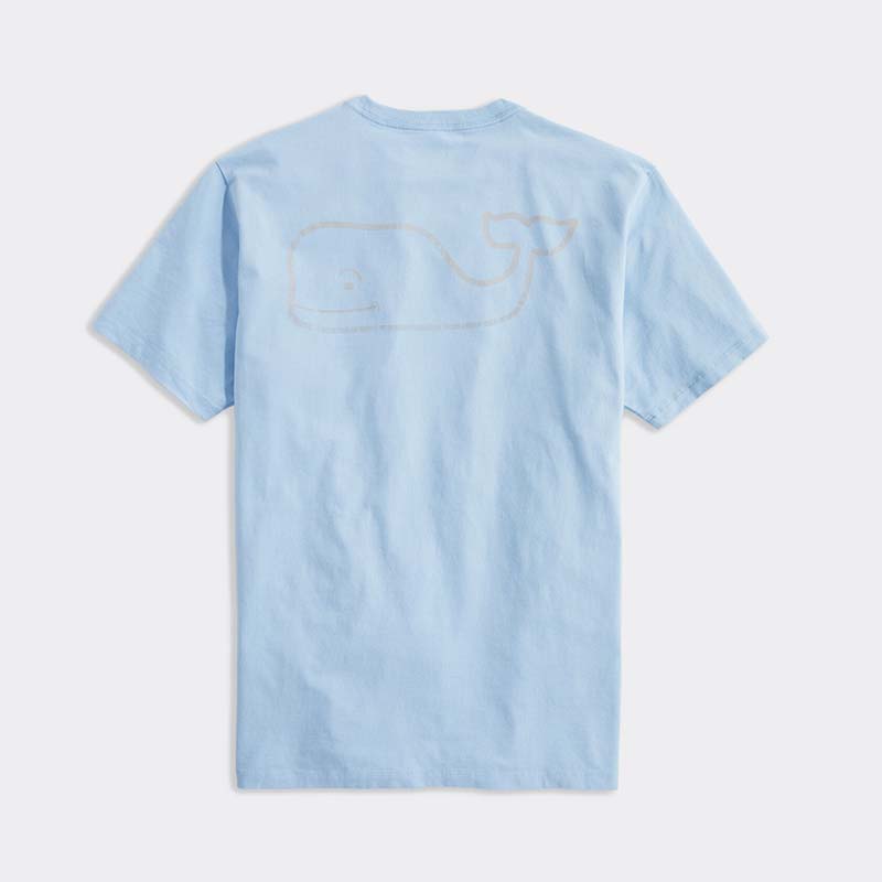 Faded Vintage Whale Short Sleeve T-Shirt in blue