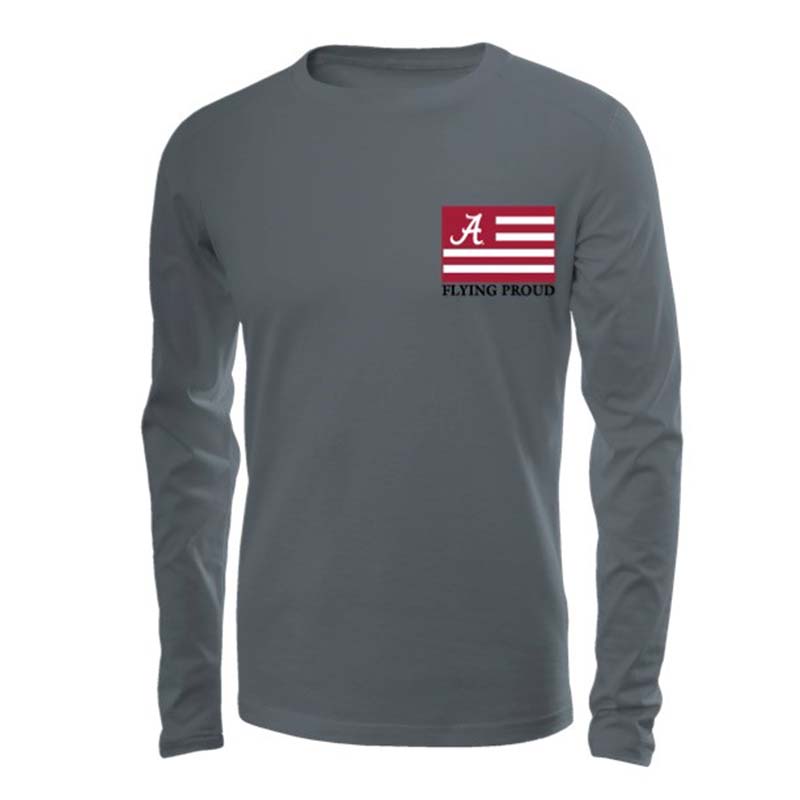 Alabama Flags Long Sleeve T-Shirt