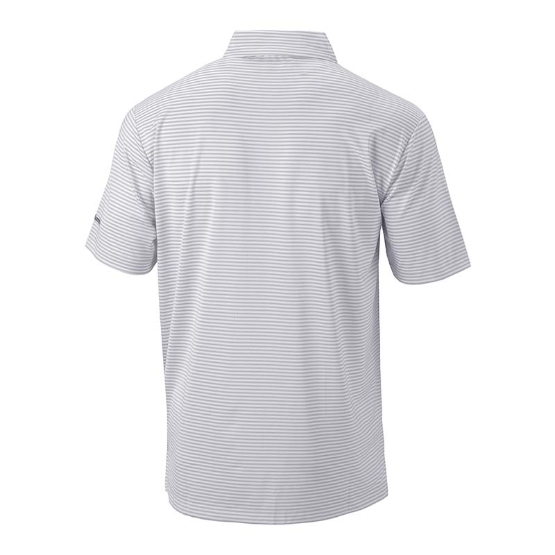 Kentucky logo grey stripe performance polo.