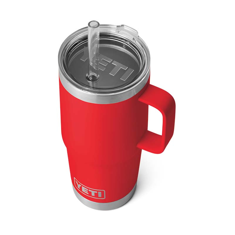YETI® Rescue Red Rambler 25oz Straw Mug