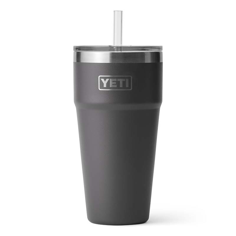 Charcoal Rambler 26oz Stackable Tumbler with Straw Lid