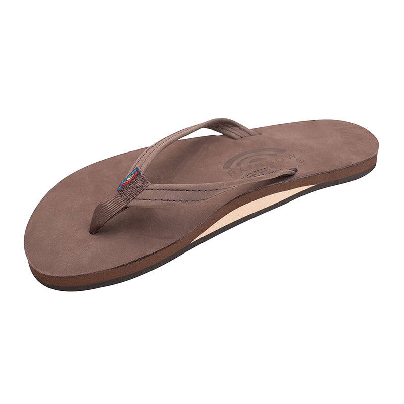 Rainbow® Ladies' Single Layer Narrow Strap Premier Leather Sandal