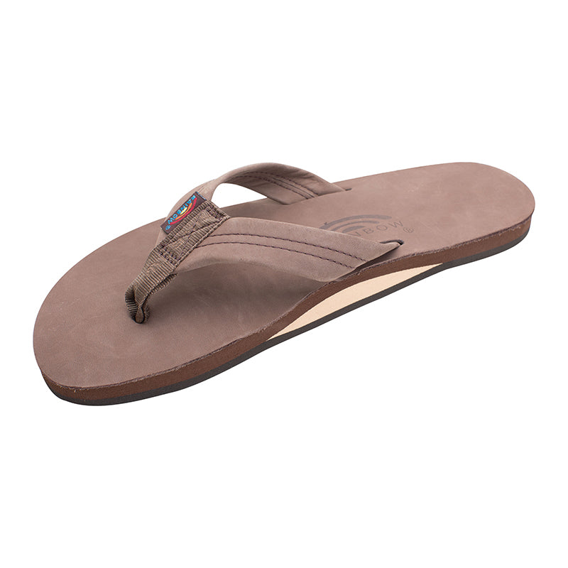 Rainbow Men&#39;s Single Layer Sandal in Expresso