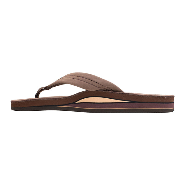 Rainbow Men's Double Layer Sandals in Expresso