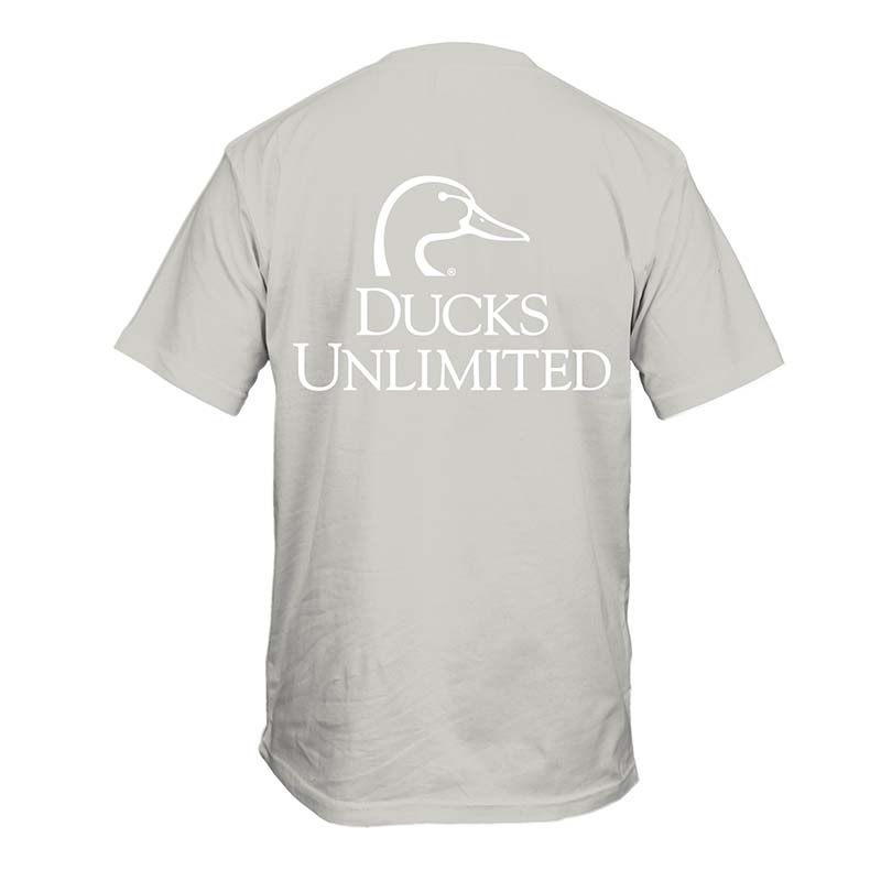 Ducks Unlimited Logo Short Sleeve T-Shirt in grey