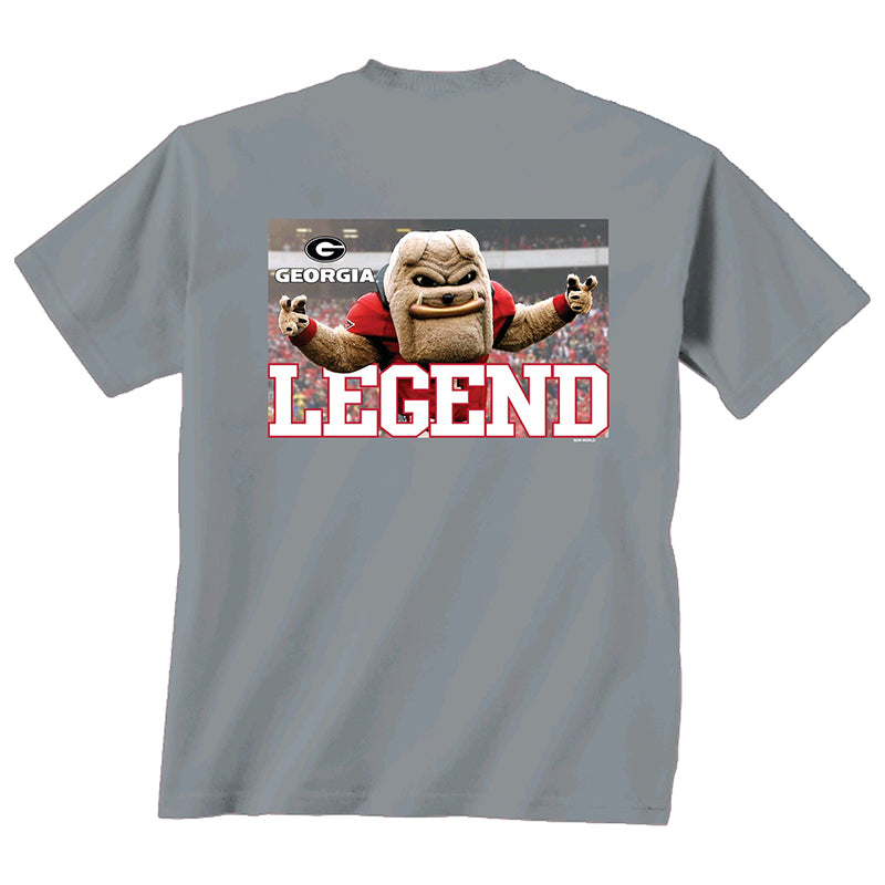 UGA Mascot Legend Grey Short Sleeve T-Shirt