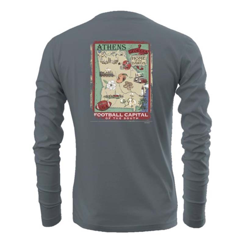 UGA Vintage Map Long Sleeve T-Shirt