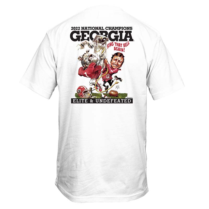 UGA 2022 National Champions Victory Illustration Short Sleeve T-Shirt