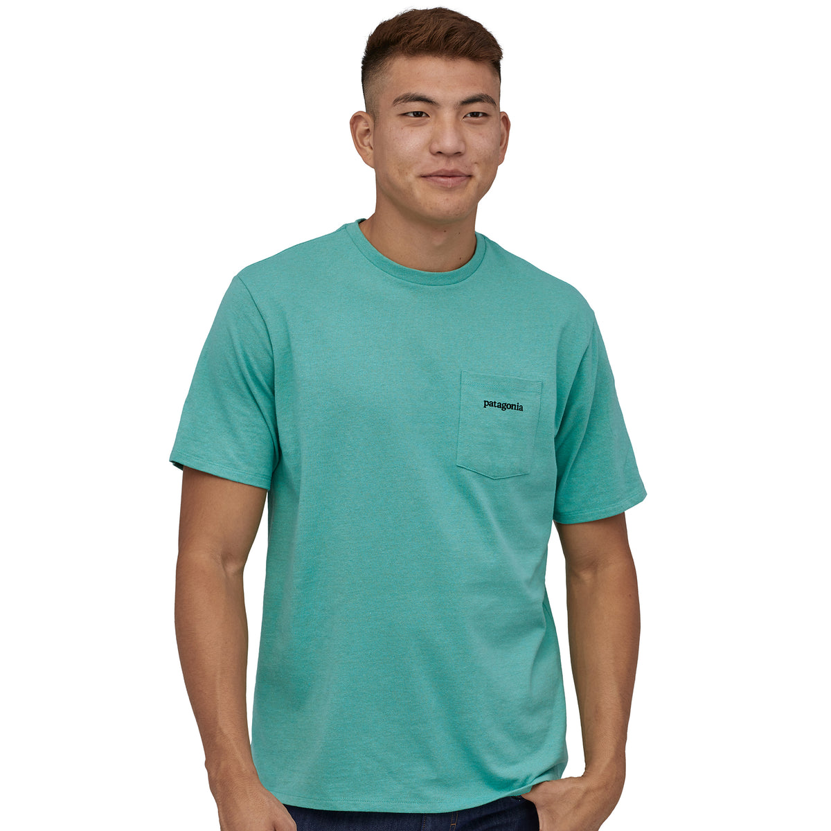 Men&#39;s Line Logo Ridge Pocket Responsibili-Tee® Short Sleeve T-Shirt
